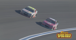 Reese’s Sweet Move of the Race: Austin Green makes the winning pass at Charlotte